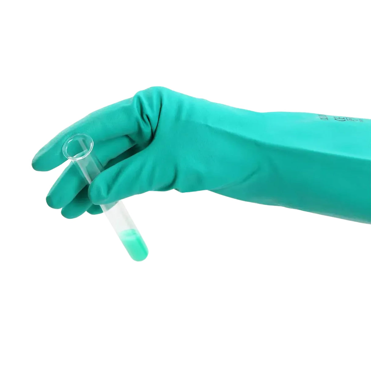 AMPri CLEAN-EXPERT Nitril Chemikalienschutzhandschuhe puderfrei grün