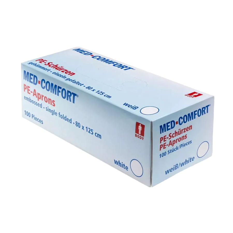 AMPri MED-COMFORT Einwegschürze weiß Polyethylen Arbeitshygiene