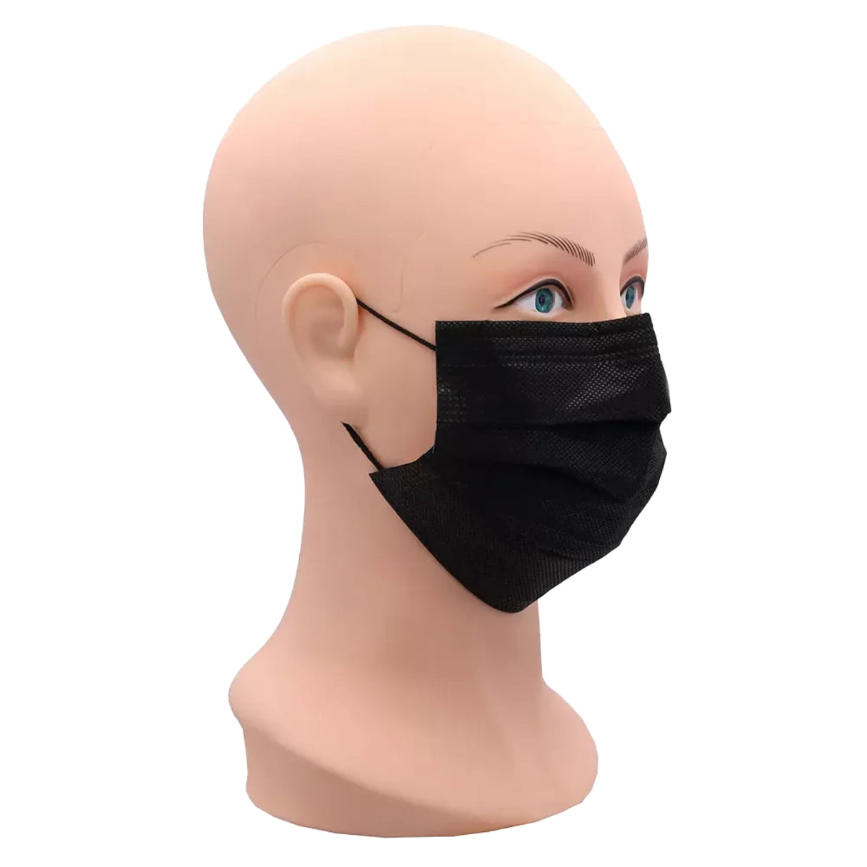 AMPri STYLE BLACK Einmalmundschutz Typ IIR 4-lagig Mundschutz
