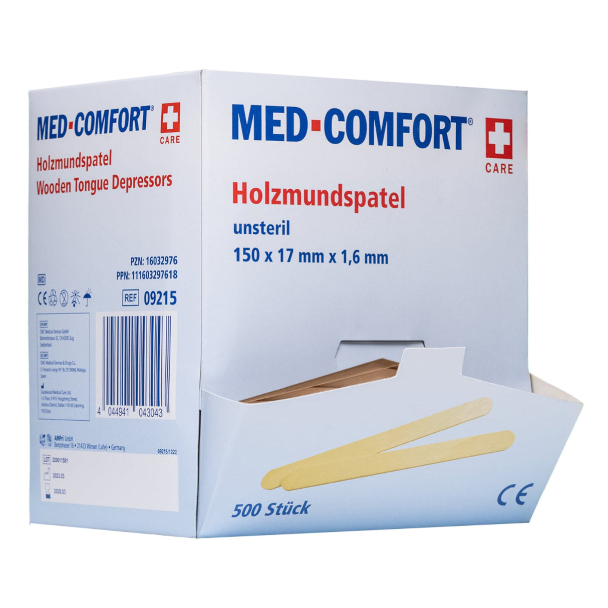 AMPri MED-COMFORT Mundspatel unsteril naturbelassen Holz
