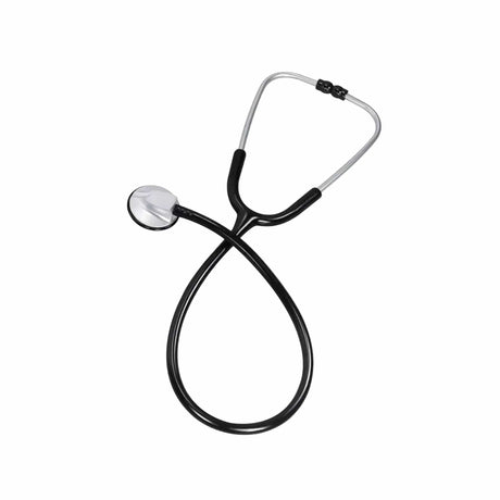 AMPri MED-COMFORT Flachstethoskop rund Diagnostik 1 Stück, Schlauchfarbe: schwarz