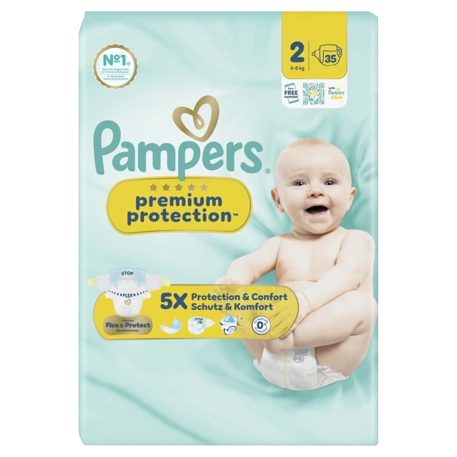 Pampers Premium Protection 2 Mini Windeln, 4-8 kg, Größe 2