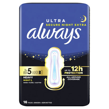 Always Ultra Secure Night Extra Damenbinden, Größe 5