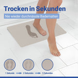 WENKO Schnelltrocknende Badematte ecru