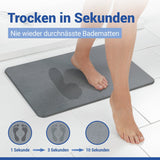WENKO Diatomit Badematte 80 x 50 cm Simi Grau