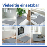 WENKO Diatomit Badematte 80 x 50 cm Simi Grau