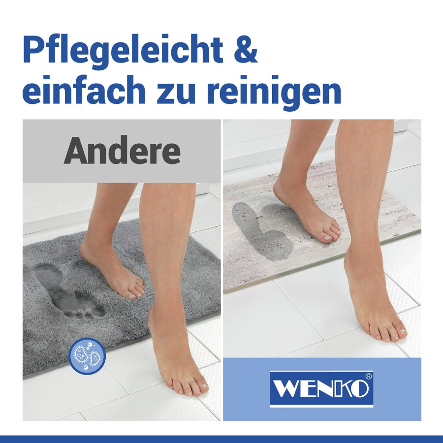 WENKO Diatomit Badematte 80 x 50 cm Puna