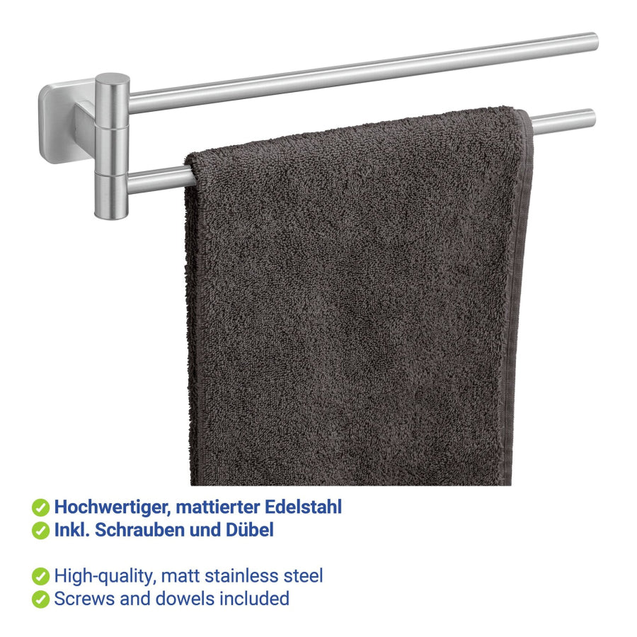 WENKO Handtuchhalter Porto silber