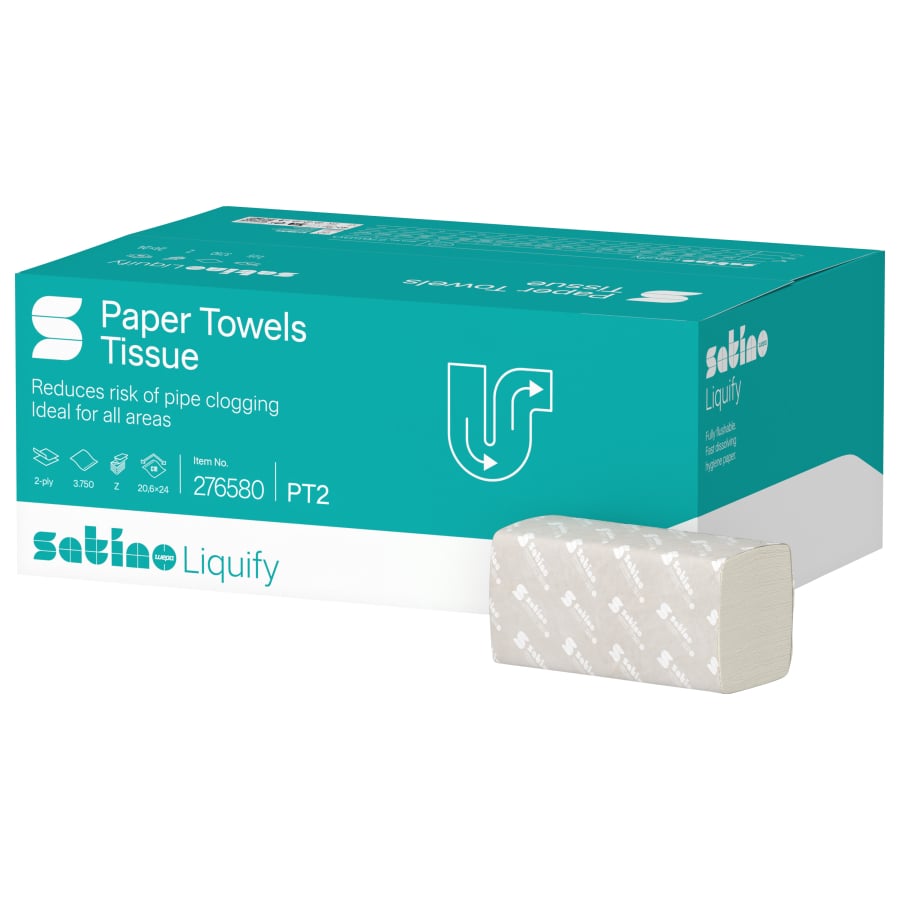 Satino Liquify Handtuchpapier Z-Falz PT2 20,6 x 24 cm