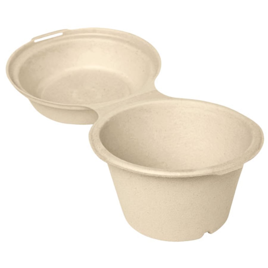 DUNI Zuckerrohr Snackbox 575 ml braun aus Bagasse