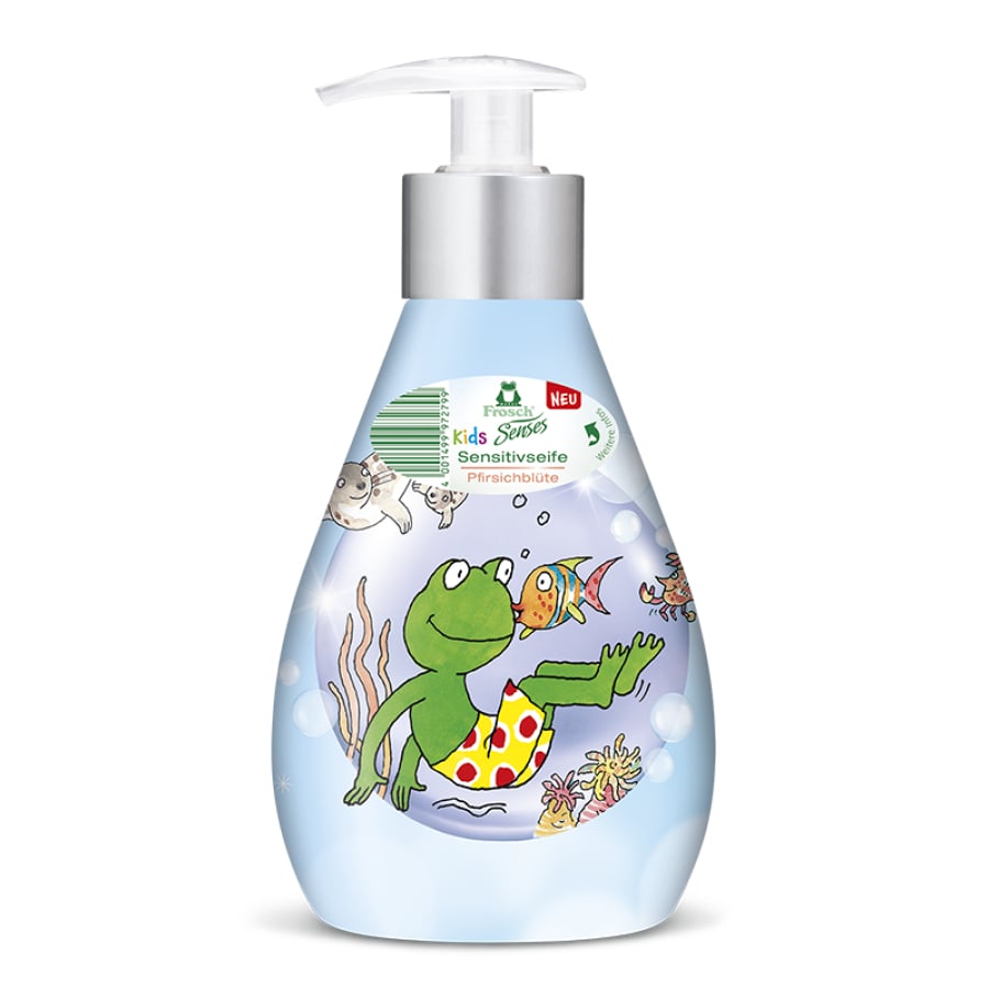Frosch Senses Kids Sensitivseife Pfirsichblüte Karton 6 x 300 ml