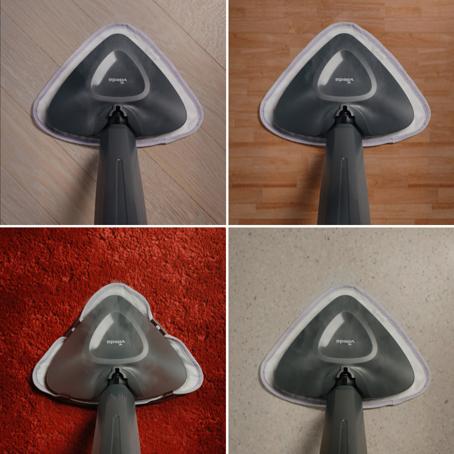 Vileda STEAM PLUS PRO COMPACT Wischerplatte und Bezüge
