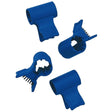 Meiko Clips mit Feder, blau