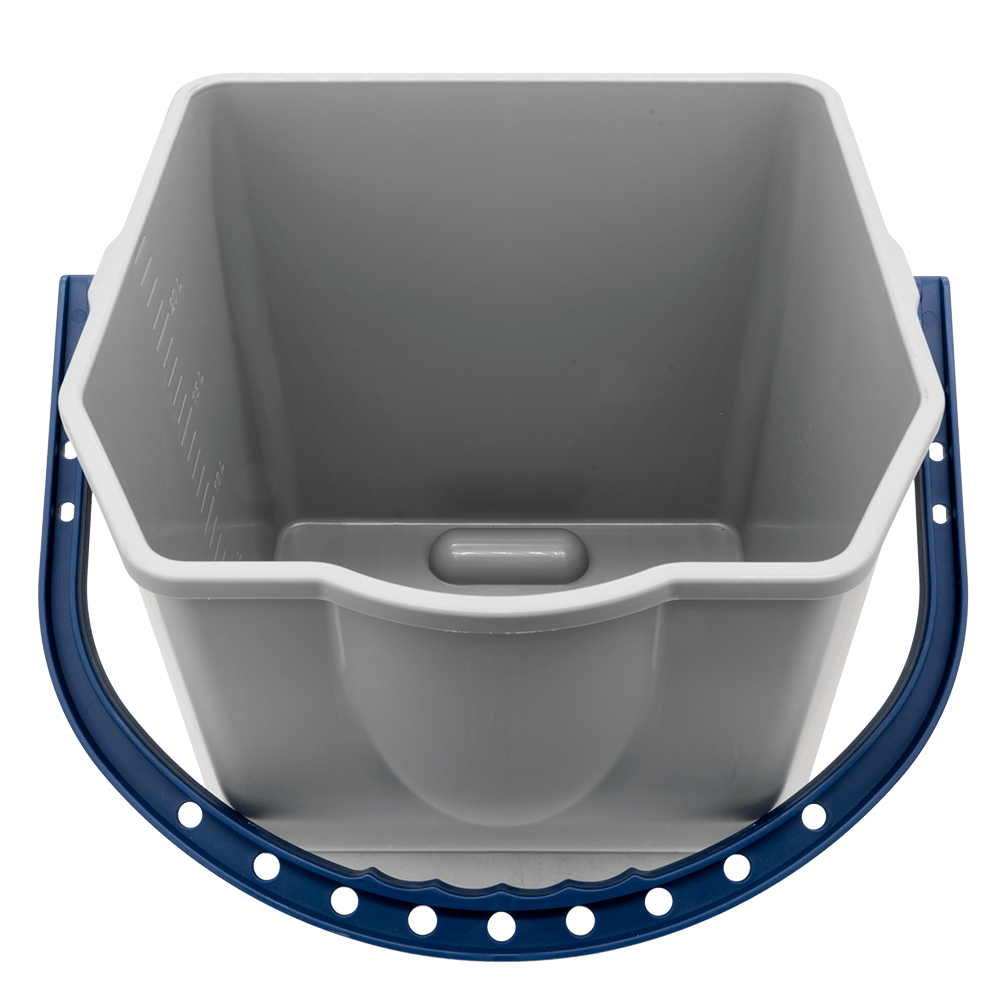 301186 Eimer 25 Liter, grau, blauer Henkel (CombiX) SPRiNTUS
