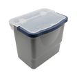 305024 Eimer 6 Liter, grau, blauer Henkel (XL, PRO) SPRiNTUS
