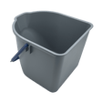 306530 Eimer 15 Liter, grau, blauer Henkel für VariX ZERO SPRiNTUS
