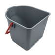 306531 Eimer 15 Liter, grau, roter Henkel für VariX ZERO SPRiNTUS