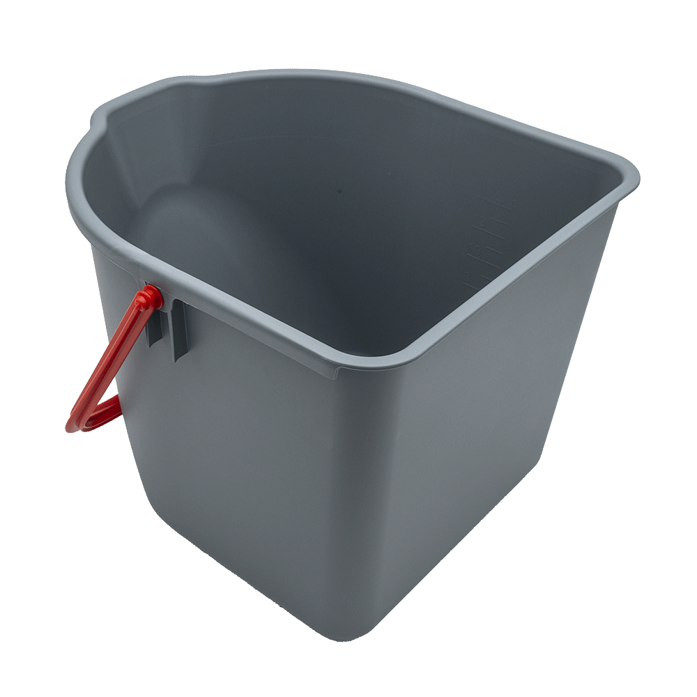 306531 Eimer 15 Liter, grau, roter Henkel für VariX ZERO SPRiNTUS
