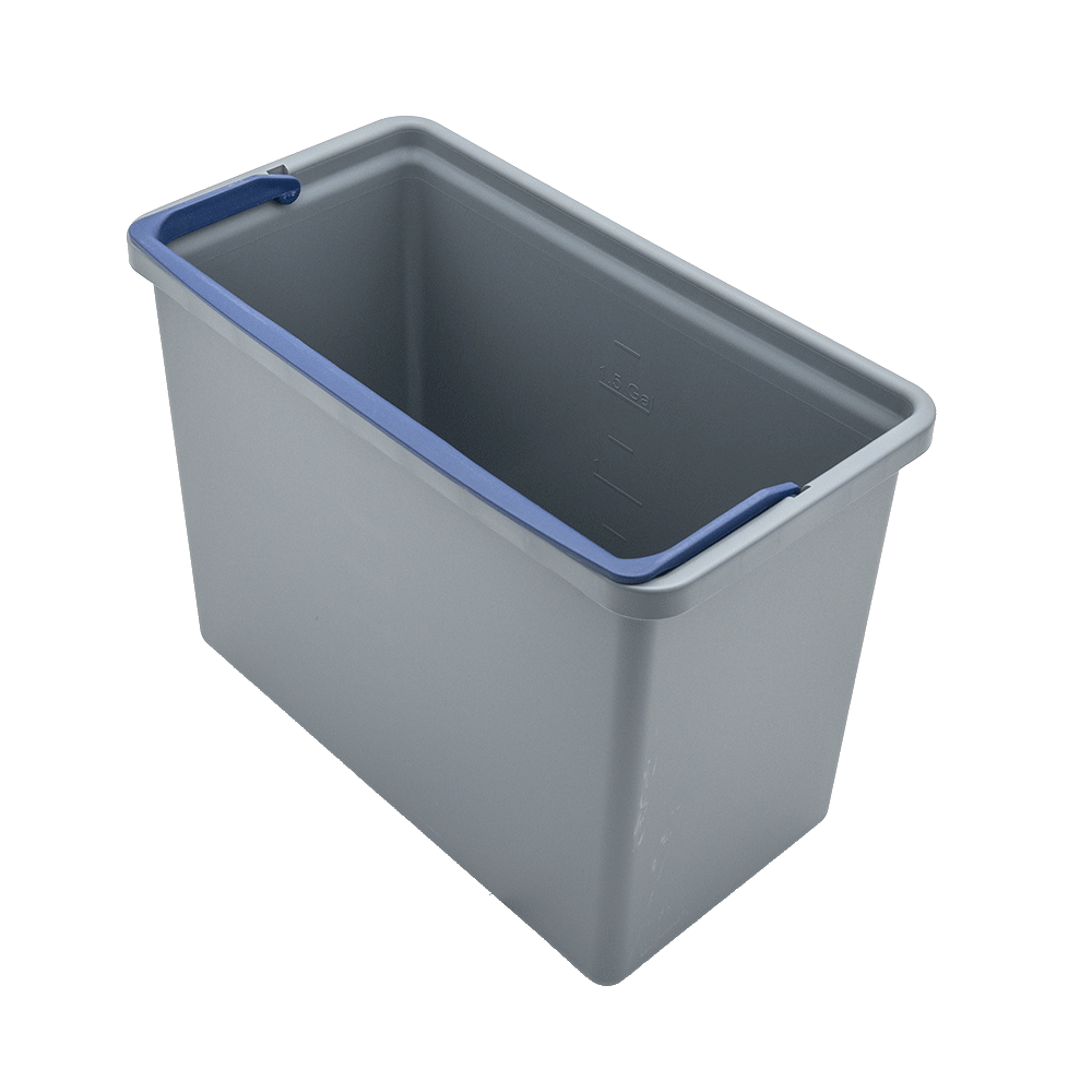 306535 Eimer 7 Liter, grau, blauer Henkel für VariX ZERO SPRiNTUS