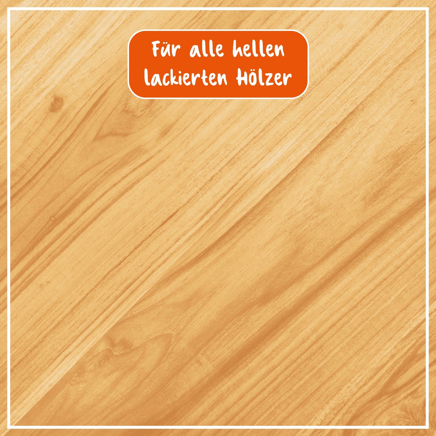 Helle lackierte Holzoberflächen für Poliboy fixneu Politur, geeignet für Möbelpflege und Parkettauffrischung.