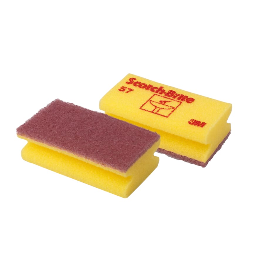 3M Scotch-Brite Schwamm 55–58, 70 x 130 mm Nr. 57, gelb