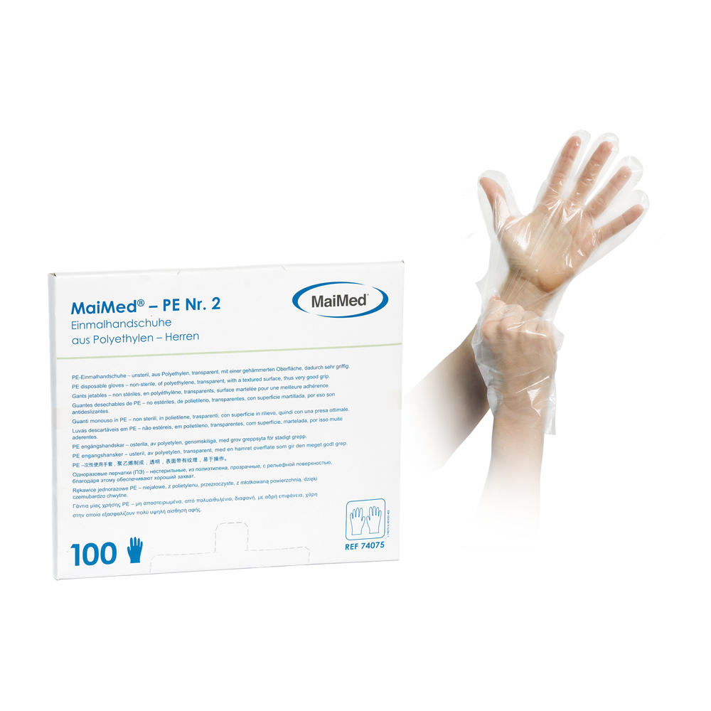 MaiMed PE Einmalhandschuhe / Dieselhandschuhe Größe: Universalgröße Herren