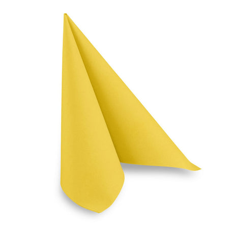 Airlaid Servietten, 40 x 40 cm, 1/4 Falzung 16× 50 Stück Gelb