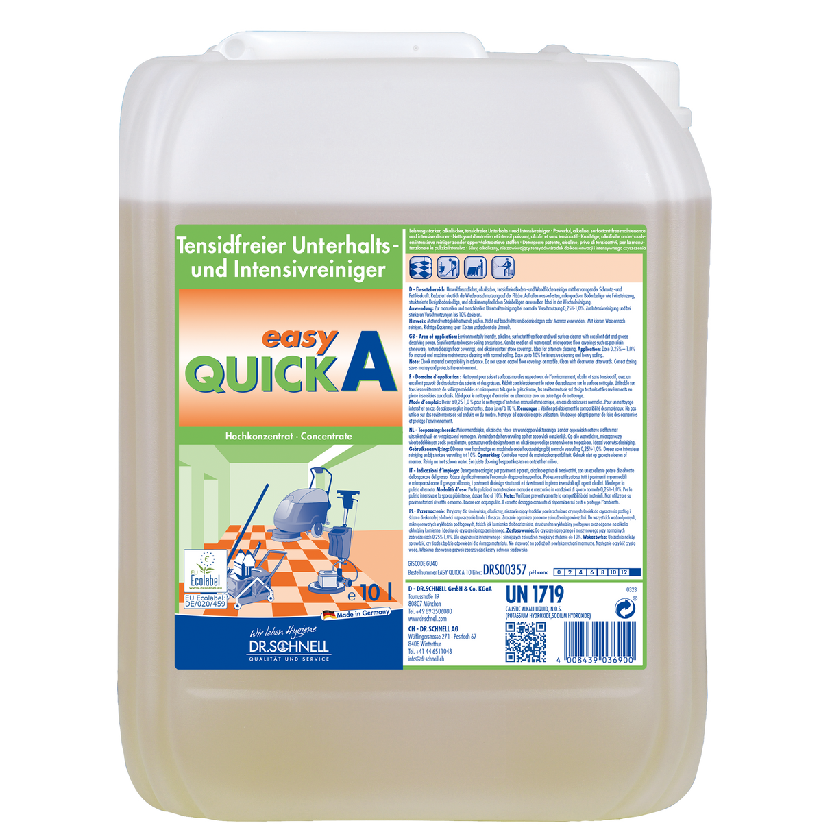 Dr. Schnell Easy Quick A Tensidfreier alkalischer Unterhaltsreiniger