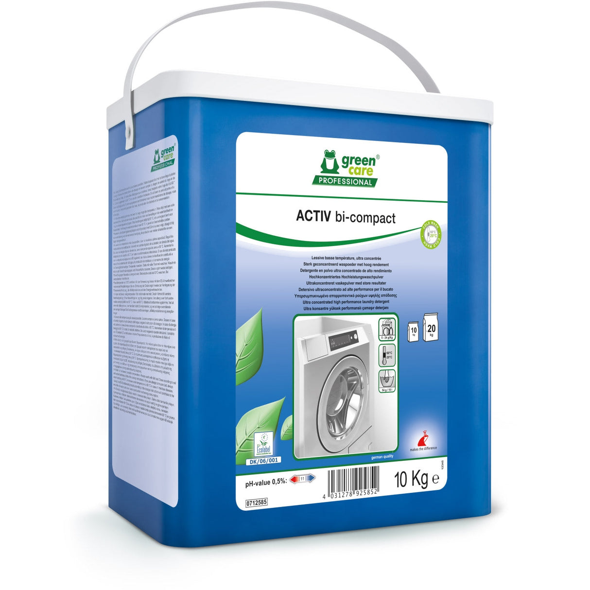 TANA ACTIV bicompact Vollwaschmittel Inhalt: 10 kg Trommel