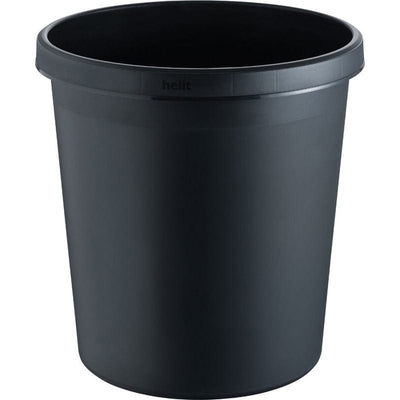 Objekt Papierkorb 18 Liter mit Griffrand Schwarz