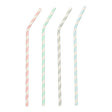 PAPSTAR Papier-Trinkhalm "Stripes", farbig, biegbar