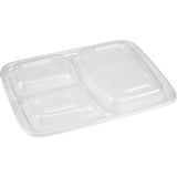 ABENA® Deckel für Take-away-Schale, PP, 3-geteilt, transparent