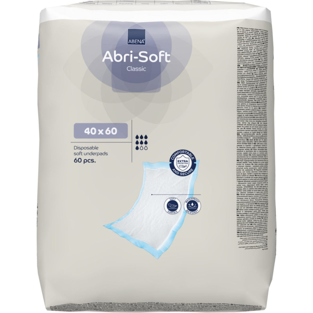 ABENA® Einweg-Unterlage, Flocken Classic, 40 x 60 cm,  blau