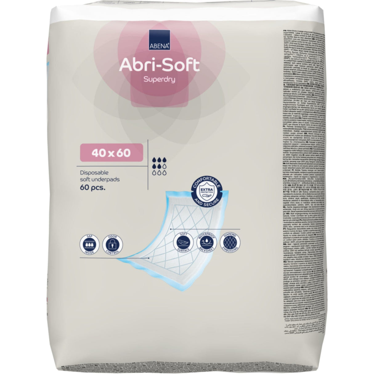 ABENA® Einweg-Unterlage, mit SAP, unsteril, 40 x 60 cm, blau