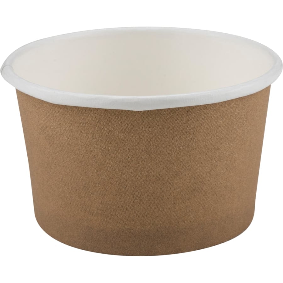 ABENA® Eisbecher, Pappe, braun, 140 ml 1 Karton (20 Packungen × 50 Stück)
