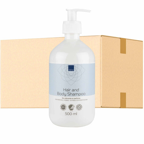 ABENA Haarshampoo, hautfreundlich 1 Karton (12 Flaschen × 500 ml)