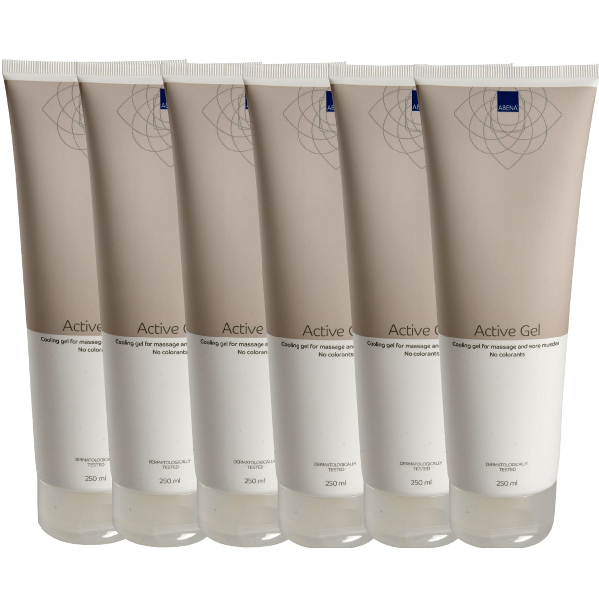 ABENA® Hautpflege Creme Aktiv Gel, kühlend 1 Karton (6 Tuben × 250 ml)