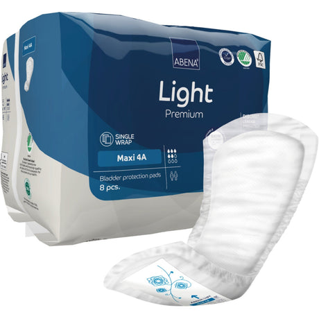 ABENA® Light Premium Inkontinenzeinlagen, Maxi 4 A 1 Karton (6 Packungen × 8 Stück)