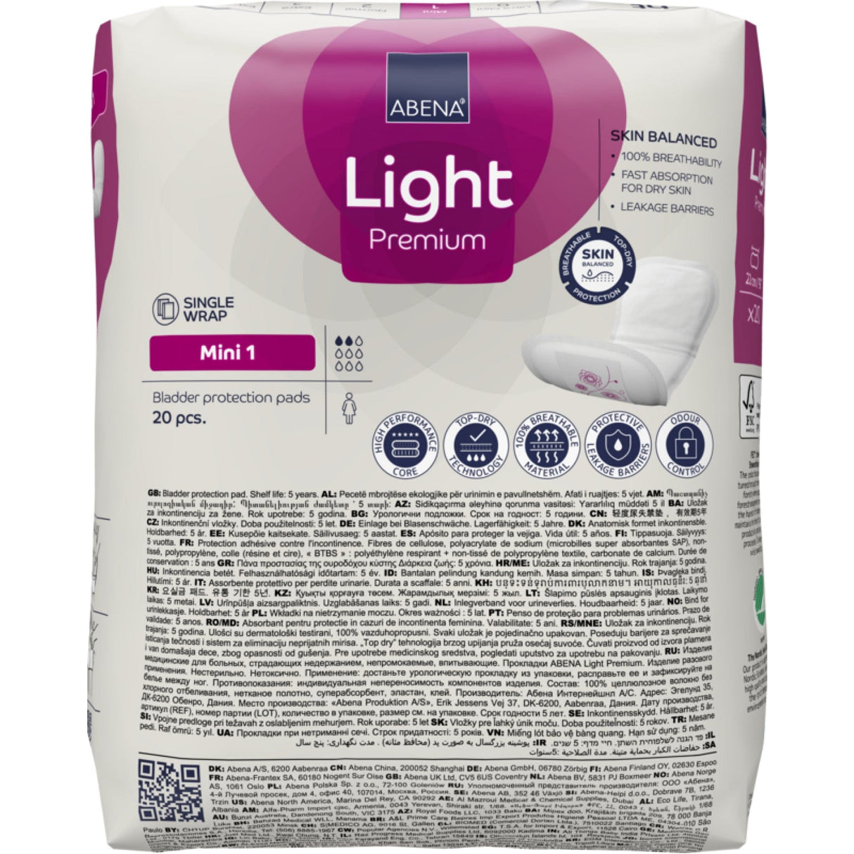 ABENA® Light Premium Inkontinenzeinlagen, Mini 1