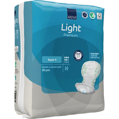 ABENA® Light Premium Inkontinenzeinlagen, Super 4 1 Karton (9 Packungen × 30 Stück)