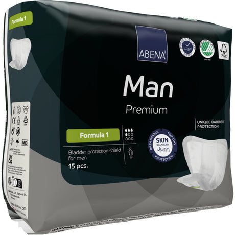 ABENA® Man Premium Formula 1 Inkontinenzeinlagen, grau