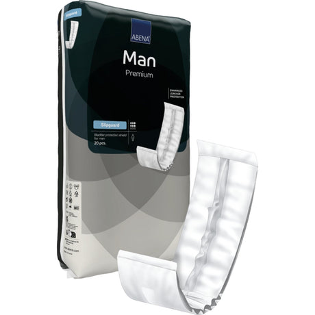 ABENA® Man Premium Slipguard Inkontinenzeinlagen, weiß 1 Karton (5 Packungen × 20 Stück)
