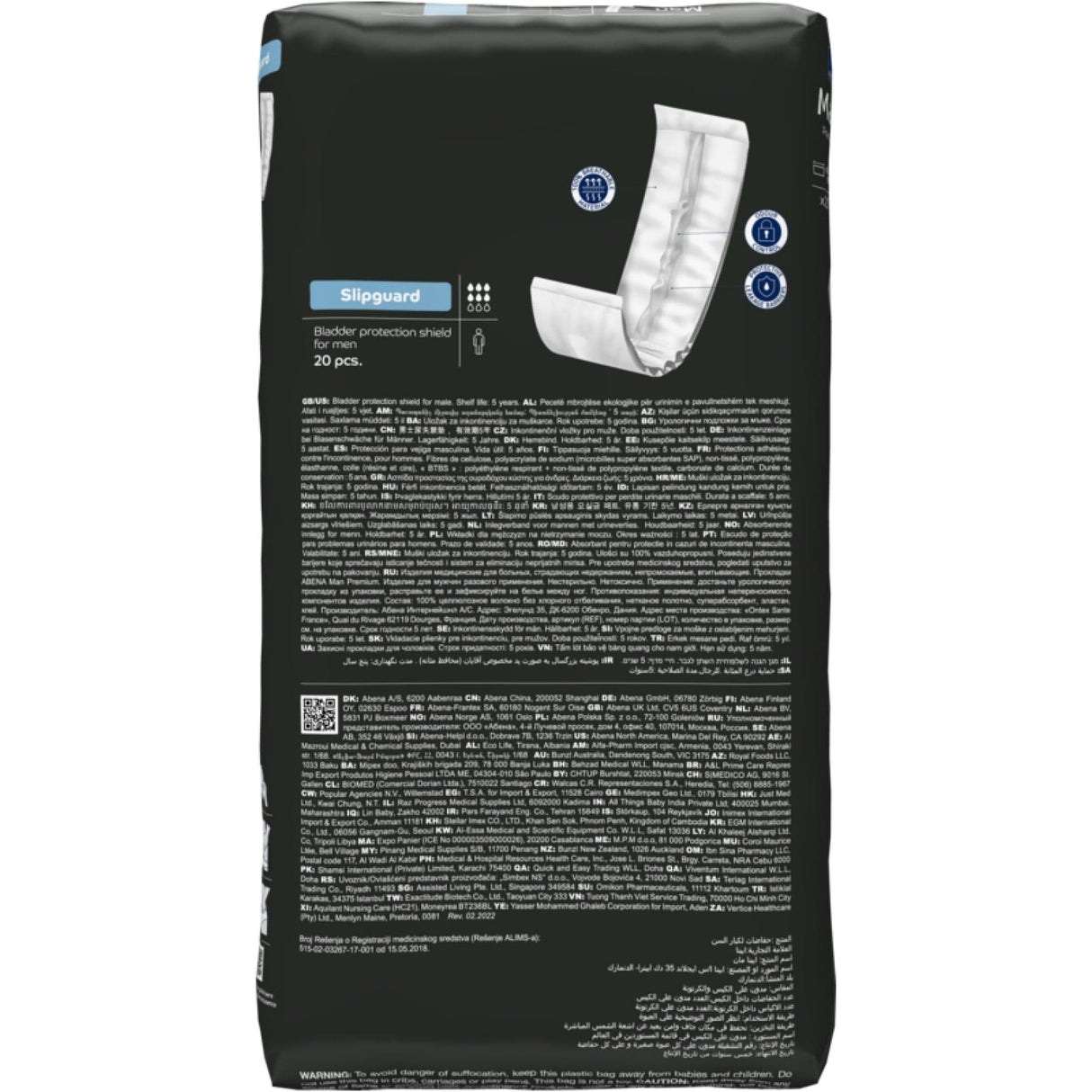 ABENA® Man Premium Slipguard Inkontinenzeinlagen, weiß