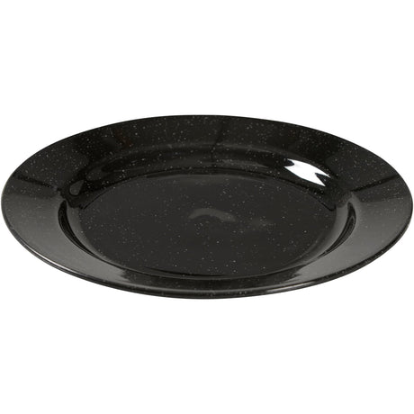 ABENA® Mehrweg Teller, schwarz, Ø 18cm 1 Karton (8 Packungen × 12 Stück)