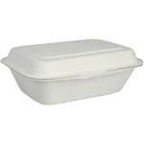 ABENA® Menübox, Bagasse, Ungeteilt, weiß 1 Packung (50 Stück)