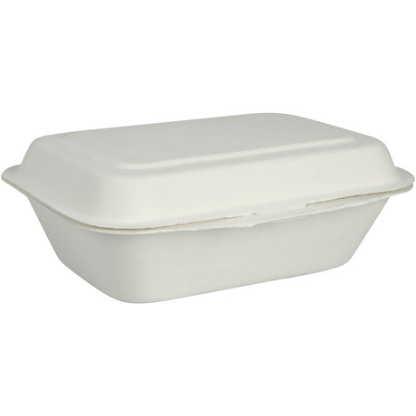 ABENA® Menübox, Bagasse, Ungeteilt, weiß 1 Packung (50 Stück)