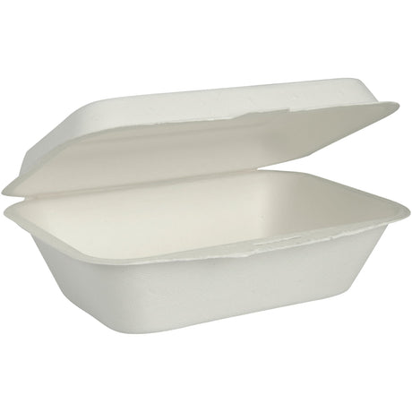 ABENA® Menübox, Bagasse, Ungeteilt, weiß