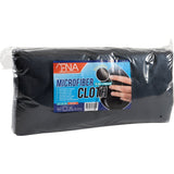 ABENA® Mikrofasertuch ENA Standard, 40 x 40 cm 1 Karton (10 Packungen), 20 Tücher, Schwarz