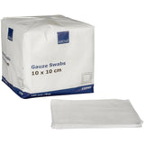 ABENA® Mullkompressen, 8-lagig, 17-fädig, unsteril, weiß 1 Karton (50 Packungen × 100 Stück) · 425081