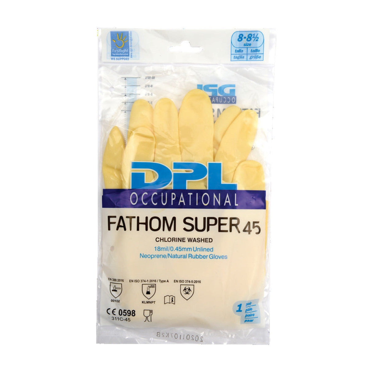 ABENA® Neoprenhandschuhe DPL Fathom Super 45, gelb 1 Packung, 7
